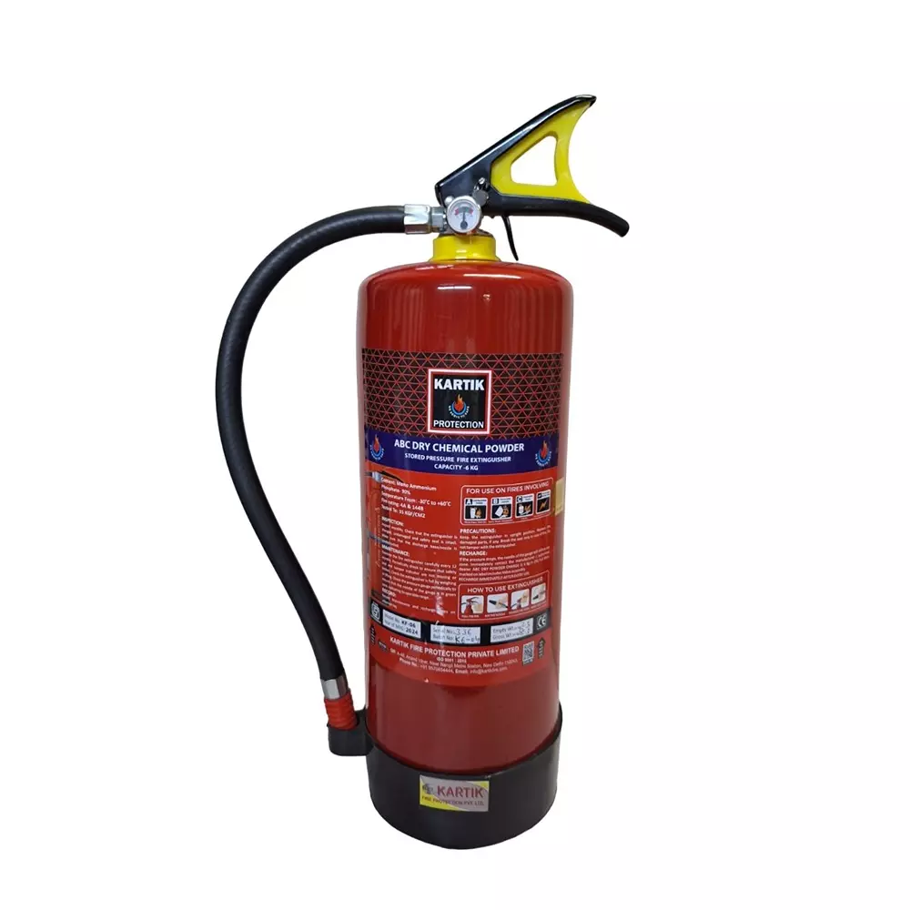 Kartik Stored Pressure Fire Extinguisher ABC MAP 90 6 Kg, KF-04