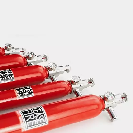 Ceasefire Mini Pro Automatic Fire Extinguisher with NRV 79°C Intutive Stored Pressure 100 g Fluorketone (FK-5-1-12) Red, CF-001339D