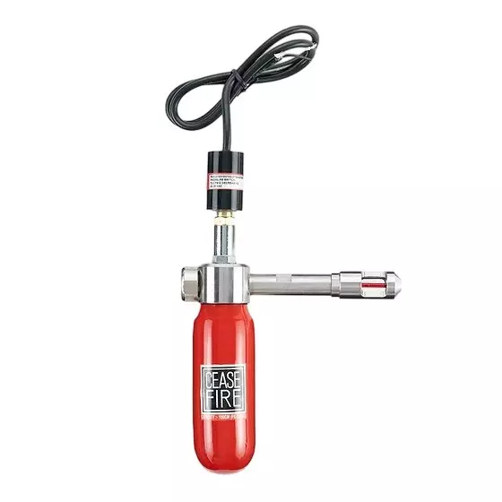 Ceasefire Mini Pro Automatic Fire Extinguisher 200 mm Barel & NRV Adaptive 57°C Stored Pressure 100 g Fluorketone (FK-5-1-12) Red, CF-001340ACP