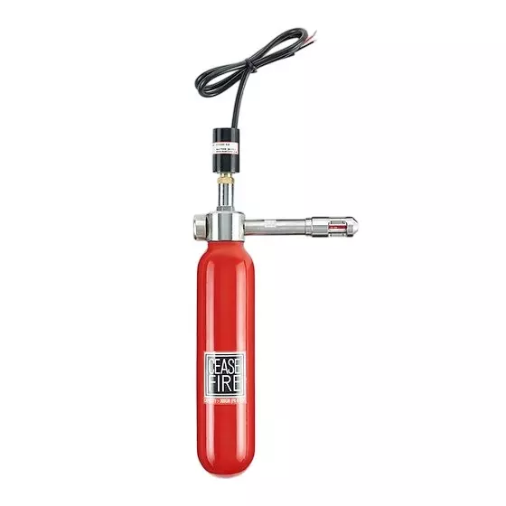 Ceasefire Mini Pro Automatic Fire Extinguisher 100 mm Barel & NRV Adaptive 79°C Stored Pressure 200 g Fluorketone (FK-5-1-12) Red, CF-001342DB