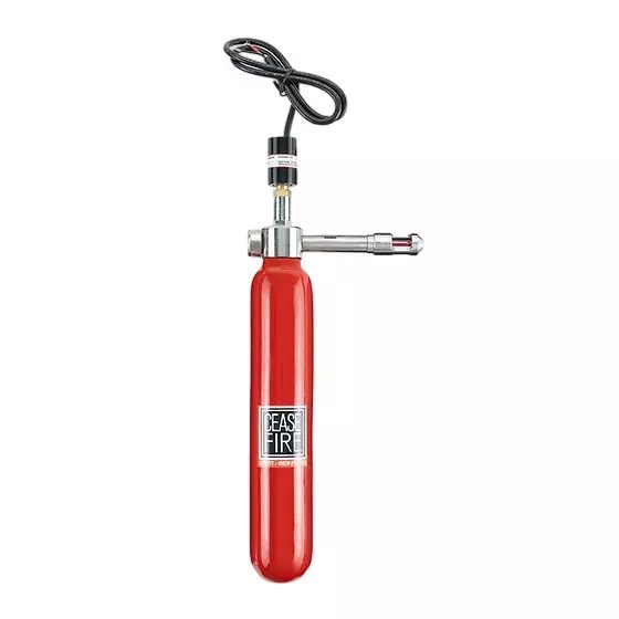 Ceasefire Mini Pro Automatic Fire Extinguisher 100 mm Barel & NRV Adaptive 141°C Stored Pressure 400 g Fluorketone (FK-5-1-12) Red, CF-001346EB
