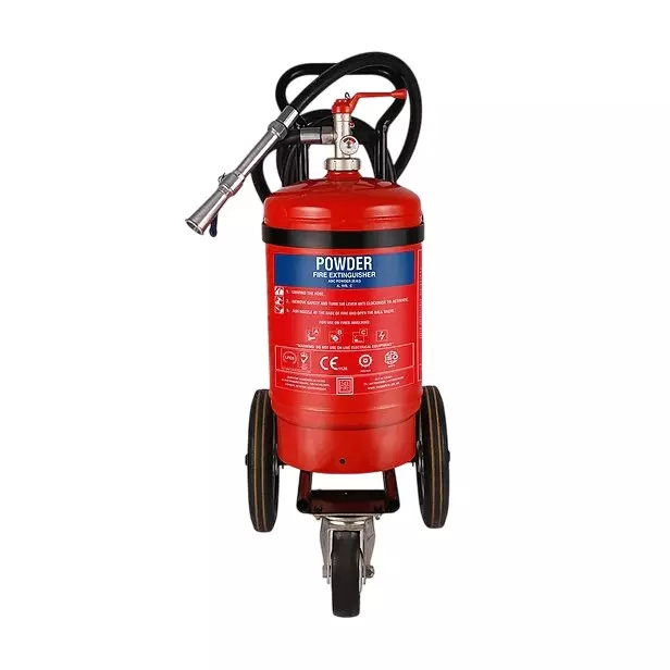 Ceasefire Wheeled Extinguisher ABC Powder MAP 50 25 Kg Stored Pressure Red, CF-000808