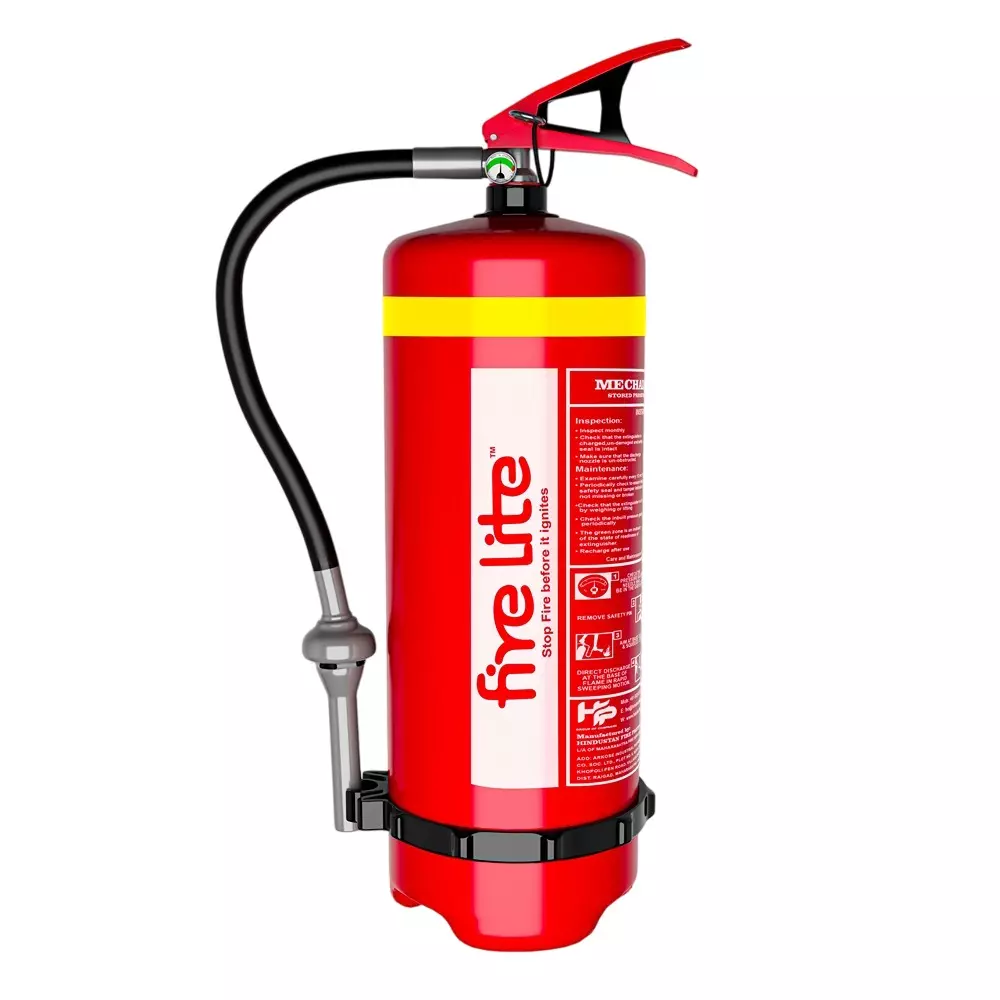 FIRE LITE 9 L Foam Based Fire Extinguisher Stored Pressure Red, FE21