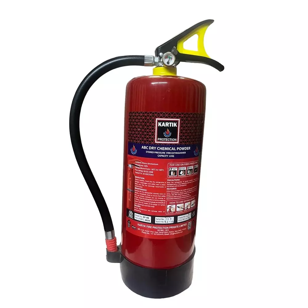 Kartik Stored Pressure Fire Extinguisher ABC MAP 40 6 Kg, KF-04