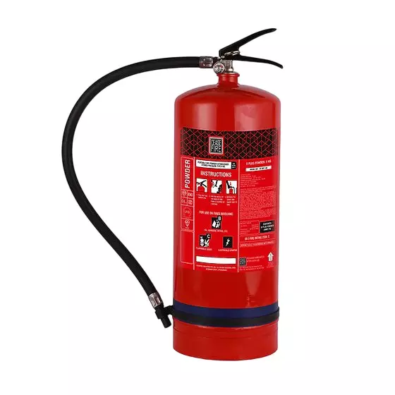 Ceasefire Fire Extinguisher Stored Pressure B Plus Powder Red 9 Kg, CF-001148