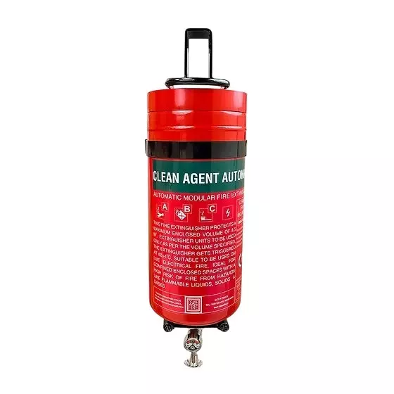 Ceasefire Wall Mounted Automatic Fire Extinguisher Stored Pressure 9 Kg Fluorketone (FK-5-1-12) Red, CF-001417
