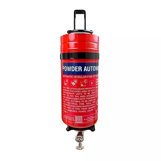 Ceasefire Wall Mounted Automatic Fire Extinguisher Stored Pressure 4 Kg ABC Powder MAP 90 Red, CF-001408
