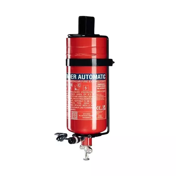 Ceasefire M-Series Wall Mounted Automatic Fire Extinguisher with NRV 141°C Stored Pressure 6 Kg ABC Powder MAP 50 Red, CF-001404E