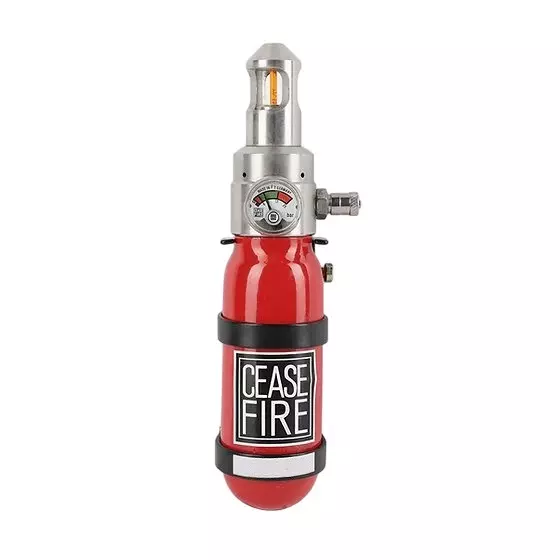 Ceasefire Mini Automatic Fire Extinguisher 93°C Intutive Stored Pressure 100 g Fluorketone (FK-5-1-12) Red, CF-001339C