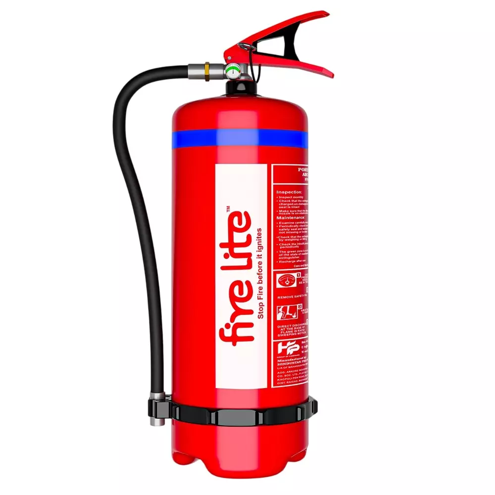 FIRE LITE 9 kg ABC Dry Powder Fire Extinguisher Stored Pressure Red, FE05