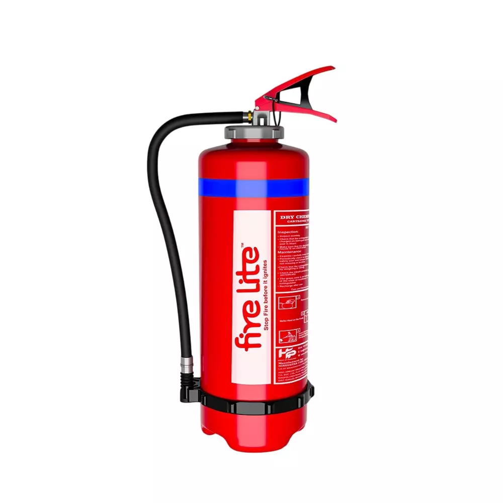 FIRE LITE 6 kg DCP Powder Fire Extinguisher Cartridge Type Red, FE07