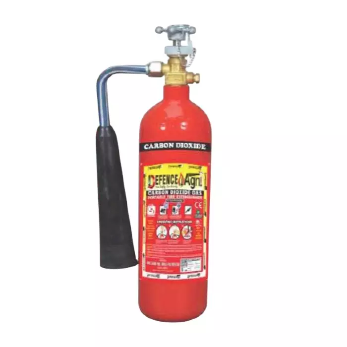 Defence Agni 2 & 4.5 Kg Fire Extinguisher CO² Gas Mild Steel Red