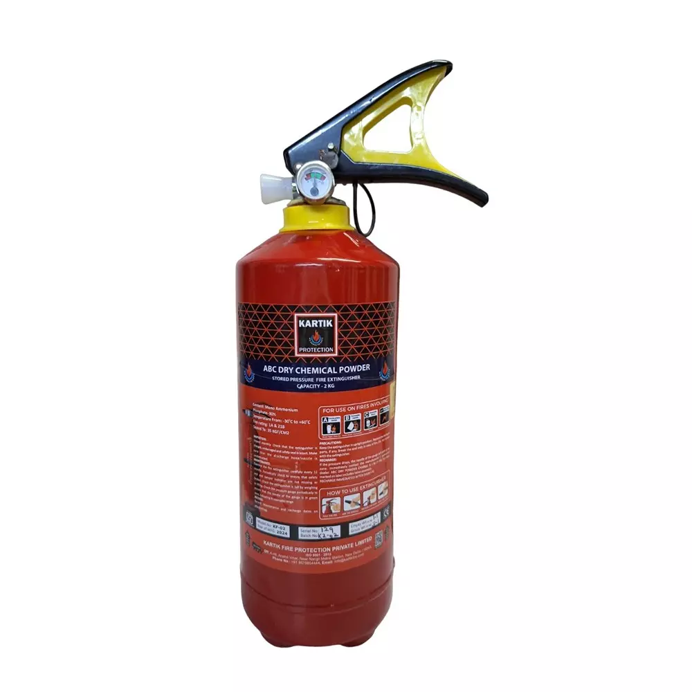 Kartik Stored Pressure Fire Extinguisher ABC MAP 90 2 Kg, KF-02