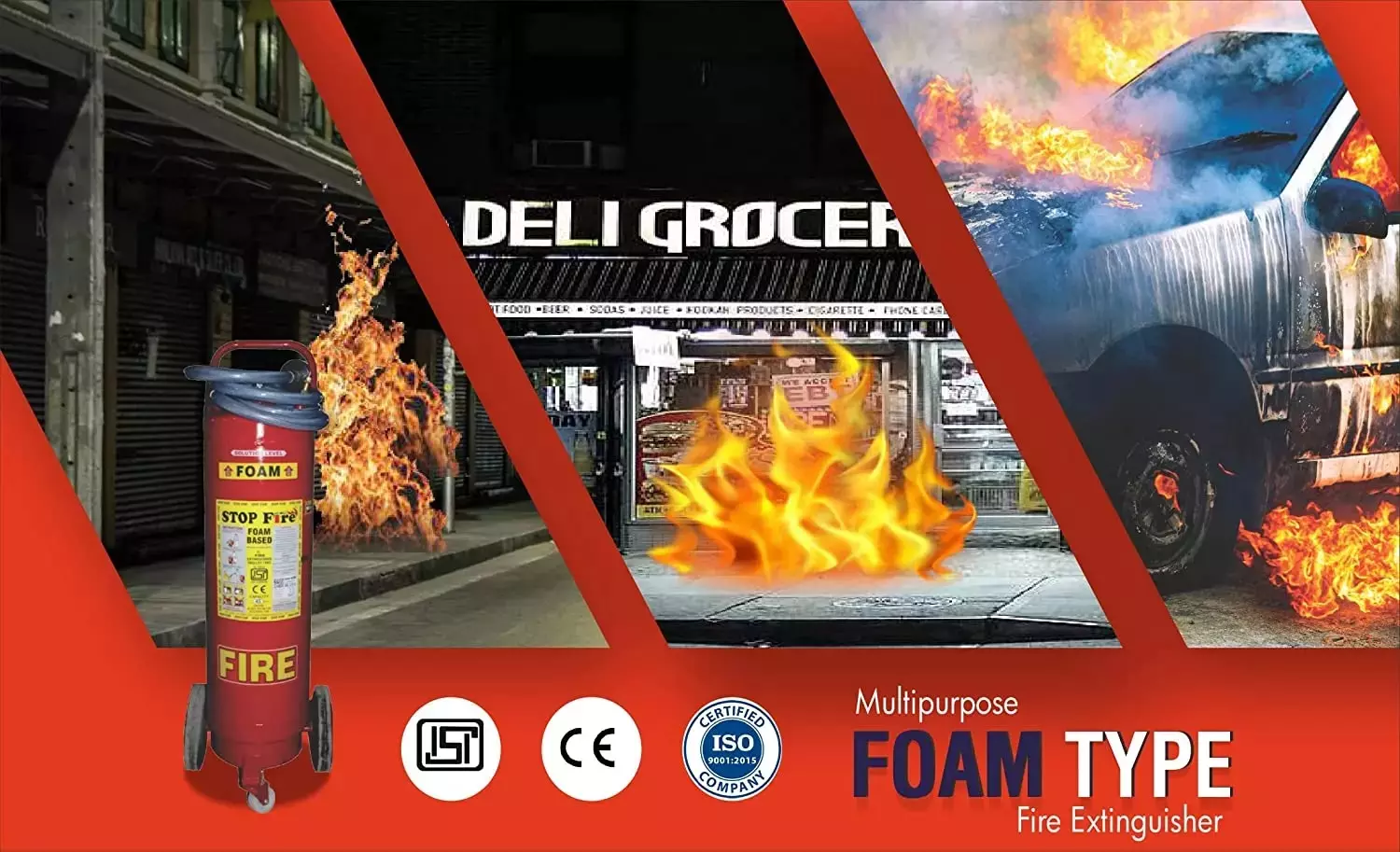 Stop Fire 9 LTR M/FOAM Fire Extinguisher