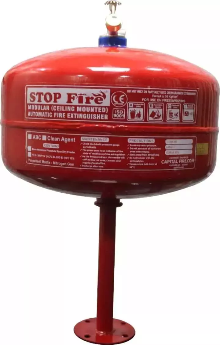 Stop Fire 5 kg Ceiling Mounted CLEAN AGENT TYPE Fire Extinguisher
