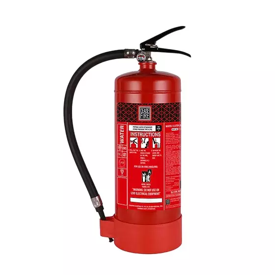 Ceasefire Portable Fire Extinguisher Stored Pressure Water Red 6 L, CF-001130