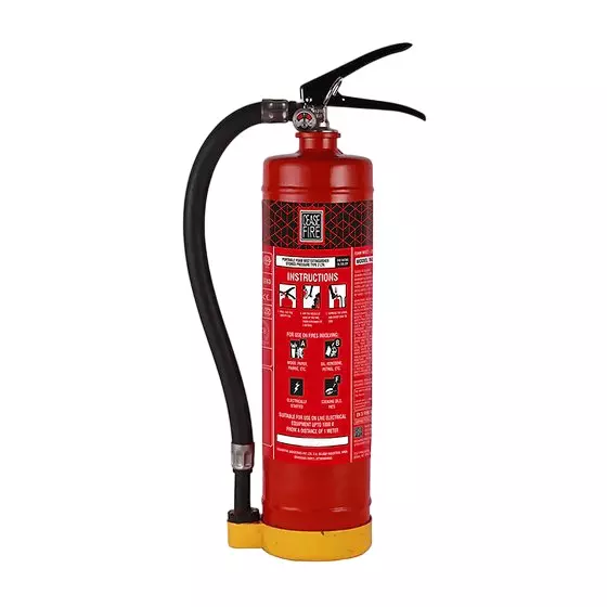 Ceasefire Portable Fire Extinguisher Stored Pressure Water + 1% of Telesolve 1% Red