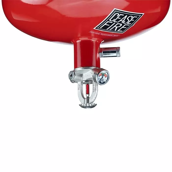 Ceasefire M-Series Ceiling Mounted Automatic Fire Extinguisher with NRV 141°C Stored Pressure 15 Kg ABC Powder MAP 90 Red, CF-001490E