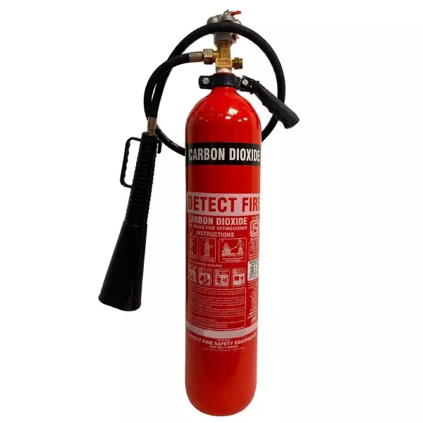 Detect Fire 4.5 Kg Fire Extinguisher CO² Gas Mild Steel Red