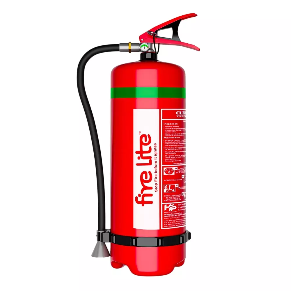 FIRE LITE 6 kg Clean Agent Gas Based Fire Extinguisher Red, FE26