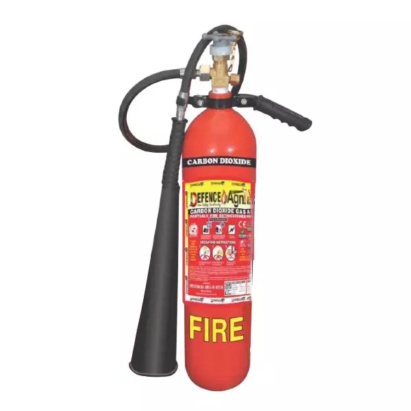 Defence Agni 4.5 Kg Fire Extinguisher CO² Gas Mild Steel Red