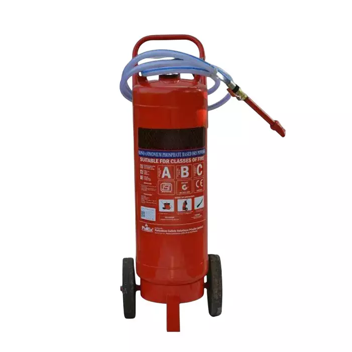 Palladium Agni 75 Kg Wheeled Fire Extinguisher with Valve and Nozzle with 2 Kg Outer CO² Cartridge ABC Dry Powder, PSS-ABCTFE-75&2Kg