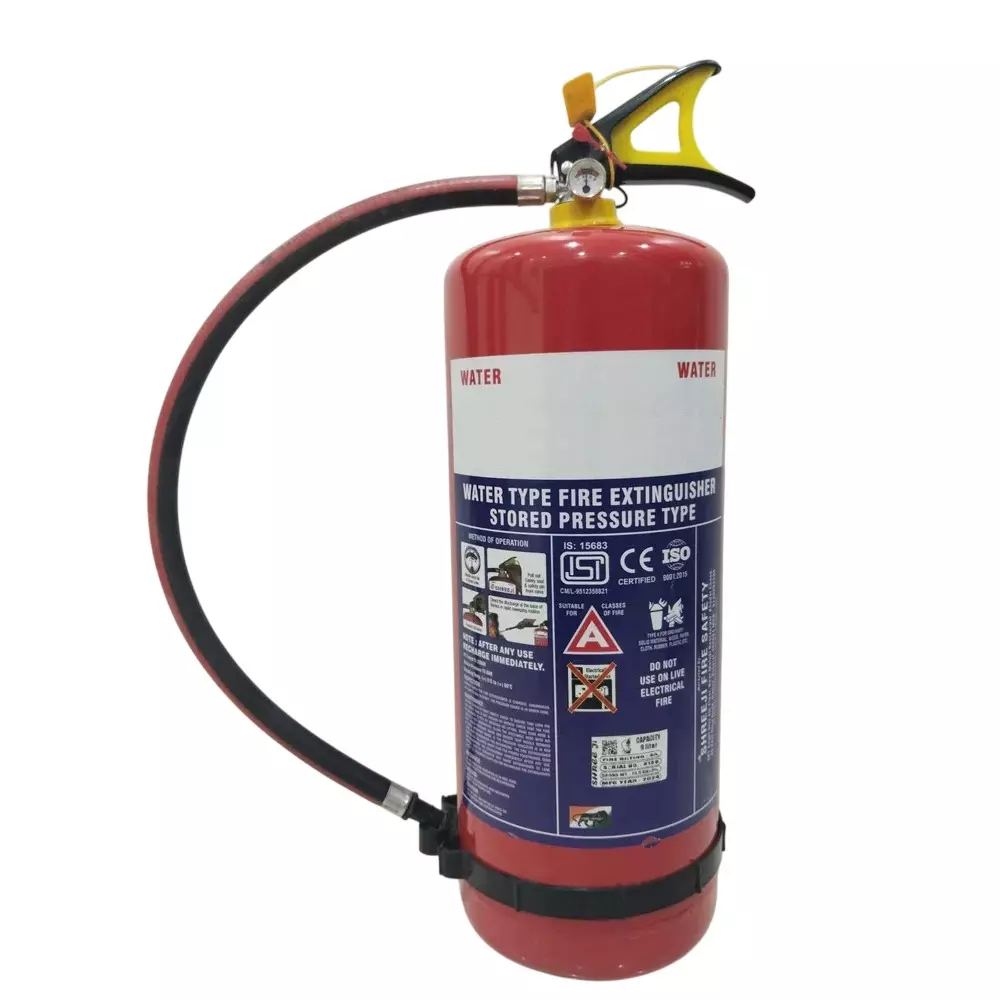 Life Safety 9 L Water Fire Extinguisher Stored Pressure Type for Home, Office, Shop, Warehouse and Industrial Areas