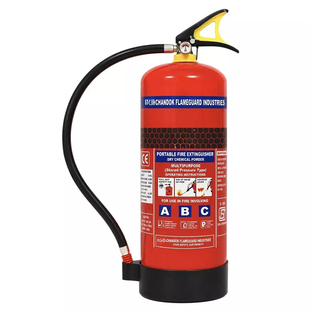 Chandok 9 Kg Fire Extinguisher ABC Powder Stored Pressure Type