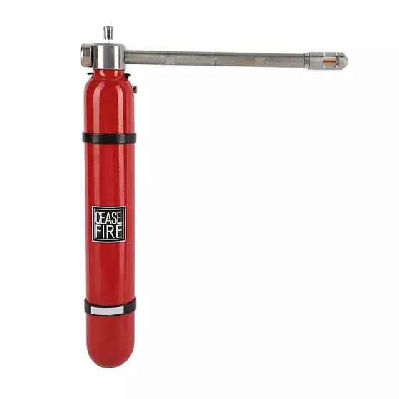 Ceasefire Mini Automatic Fire Extinguisher 50 mm Barel Adaptive 93°C Stored Pressure 500 g HFC-227EA Red, CF-000822CA