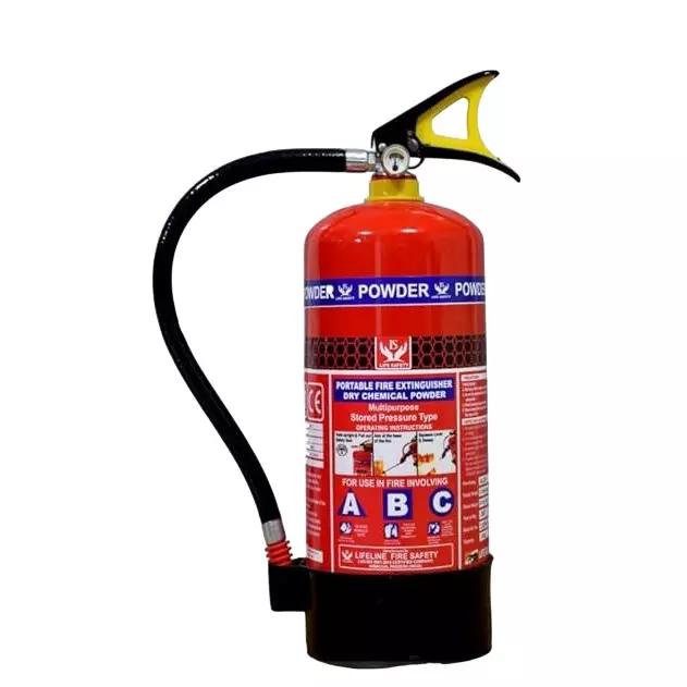 Life Safety 2 Kg ABC Fire Extinguisher 90% MAP (Monoammonium Phosphate) Concentration for Home, Shop, Office, Industries