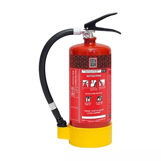 Ceasefire Portable Fire Extinguisher Stored Pressure Water + Fluorine Free Foam 6% Red 3 L, CF-001475