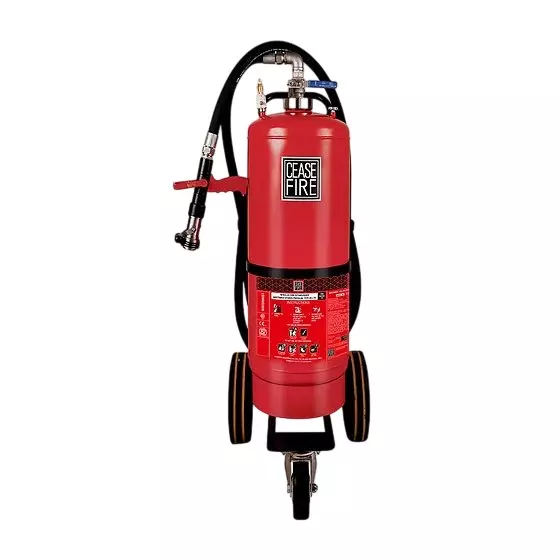 Ceasefire Fire Extinguisher with Wheel Stored Pressure Water + 1% of Telisove 1 % Red 45 L, CF-001250