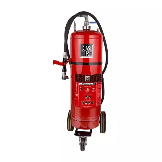 Ceasefire Fire Extinguisher with Wheel Stored Pressure Water + 1% of Telisove 1 % Red 90 L, CF-001252