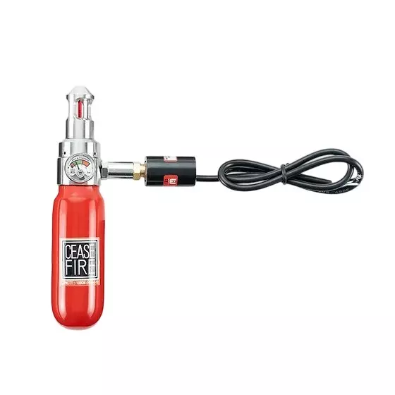 Ceasefire Mini Pro Automatic Fire Extinguisher with NRV 141°C Intutive Stored Pressure 100 g Fluorketone (FK-5-1-12) Red, CF-001339E