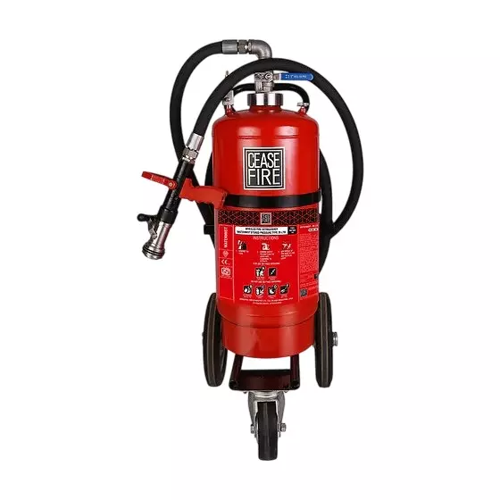 Ceasefire Quad Fire Extinguisher with Wheel Stored Pressure Watermist Red