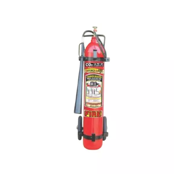 Defence Agni 6.5 to 45 Kg Fire Extinguisher with Trolly Mounted CO² Gas Mild Steel Red