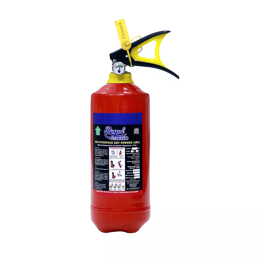 Royal Guard ABC Fire Extinguisher 2 Kg Stored Pressure Type MAP Dry Chemical Powder