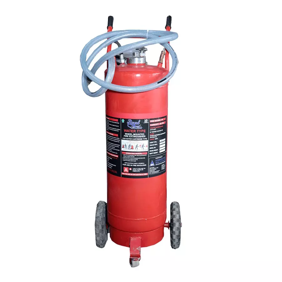 Royal Guard Water Fire Extinguisher 45 L Outer Cartridge Type 4A Rating Nitrogen Mild Steel Body