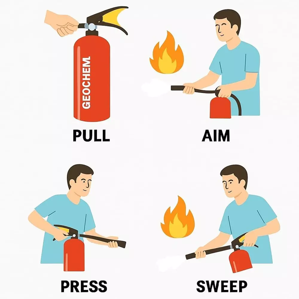 AFS ABC Fire Extinguisher Cylinder Welded Low Carbon Steel 2 Kg Capacity Dry Powder Chemical for Fire Safety Use