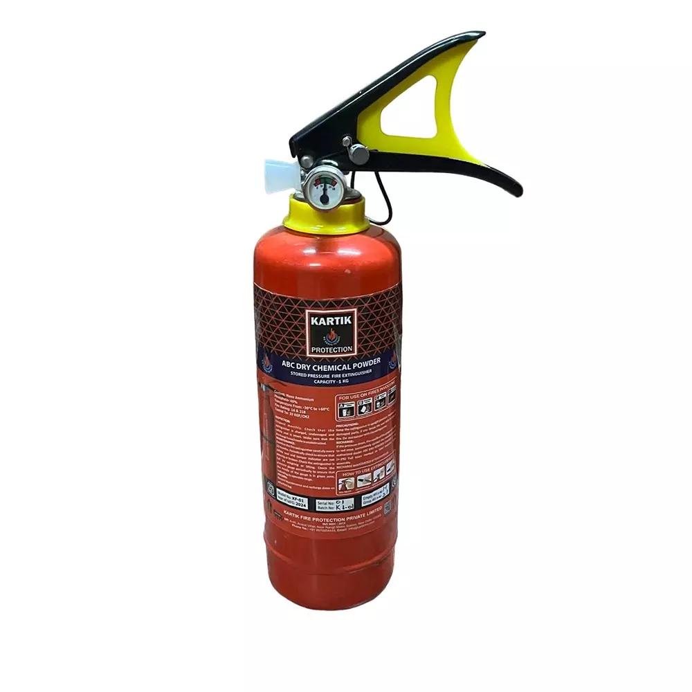 Kartik Stored Pressure Fire Extinguisher ABC MAP 90 1 Kg, KF-01