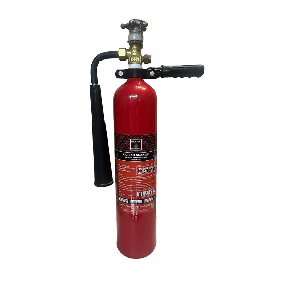 Kartik Fire Extinguisher CO2 Type 2 Kg, KFC02-02