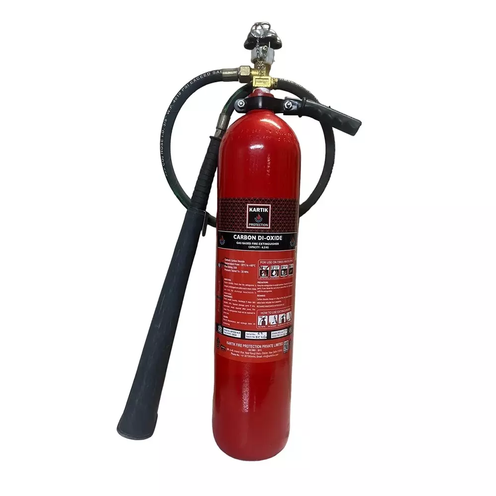 Kartik Fire Extinguisher CO2 Type 4.5 Kg, KFC02-4.5