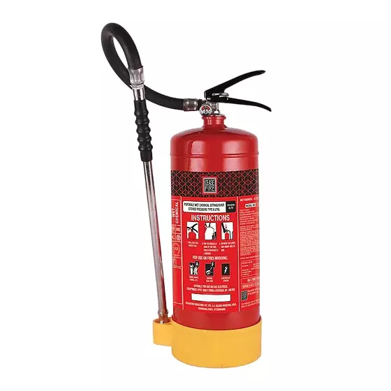 Ceasefire Wet Chemical Portable Fire Extinguisher Stored Pressure Class F Foam Red 6 L, CF-001135