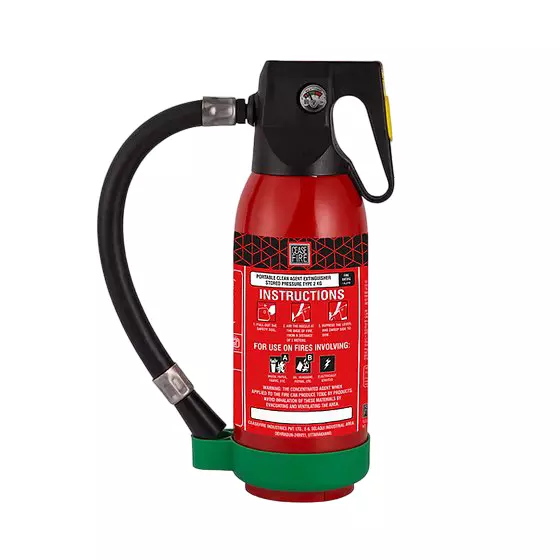 Ceasefire Fire Extinguisher Stored Pressure Fluorketone (FK-5-1-12) Red 2 Kg, CF-001462