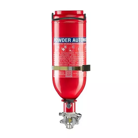 Ceasefire M-Series Wall Mounted Automatic Fire Extinguisher with NRV 68°C Stored Pressure 2 Kg ABC Powder MAP 50 Red, CF-001402B