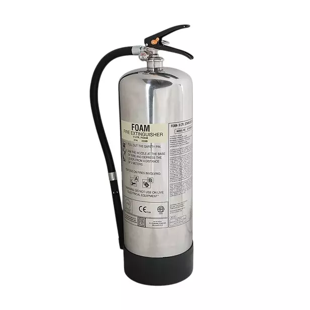 Ceasefire Aspirating Model Portable Extinguisher 6% of Kv Foam 3% C-6 9 L SS SP Chrome, CF-000987