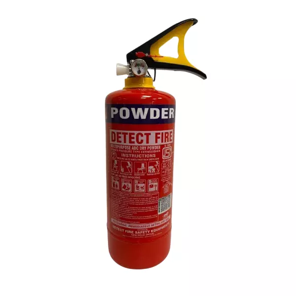 Detect Fire 1 to 9 Kg Fire Extinguisher ABC Powder MAP 50% Stainless Steel Red