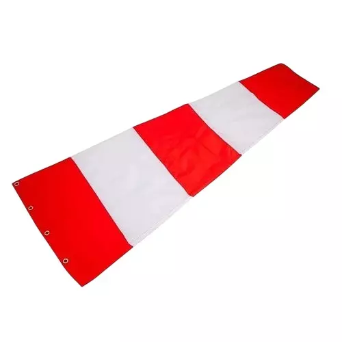 ANGELSAFE Windsock Cloth 6 ft (183 cm) Double Layers Polyester White & Red
