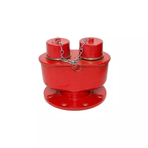 Palex Fire Brigade Inlet Connection 2 Way Gun Metal & Cast Iron Body 63 mm Inlet Flanged Outlet Built-in NRV