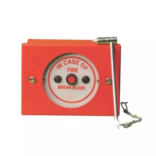 Agni-X Manual Call Point With Chain And Hammer 24 V DC 30 mA Mild Steel Housing 85x85x50 mm, PSS-MSMCP (Pack of 5)